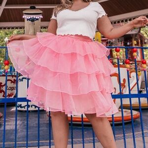 Jessa Kae Pink Tulle Skirt Candy Skirt